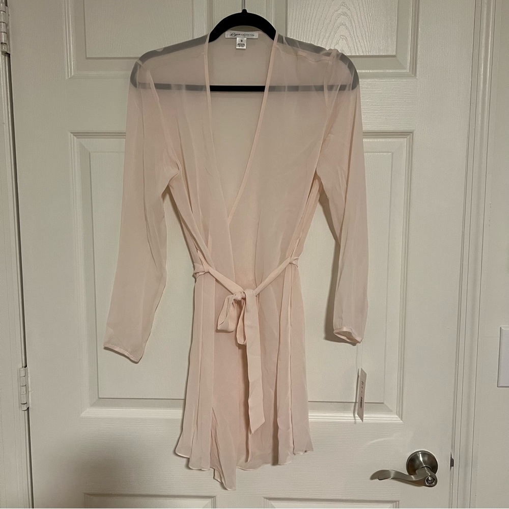 Rya Collection Sheer Blush Cover Up Robe Size S NWT